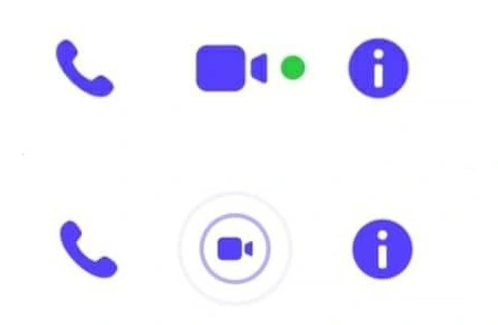 Biểu tượng video call nhấp nháy trên Messenger