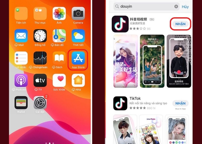 hướng dẫn tải TikTok Trung Quốc cho điện thoại iPhone